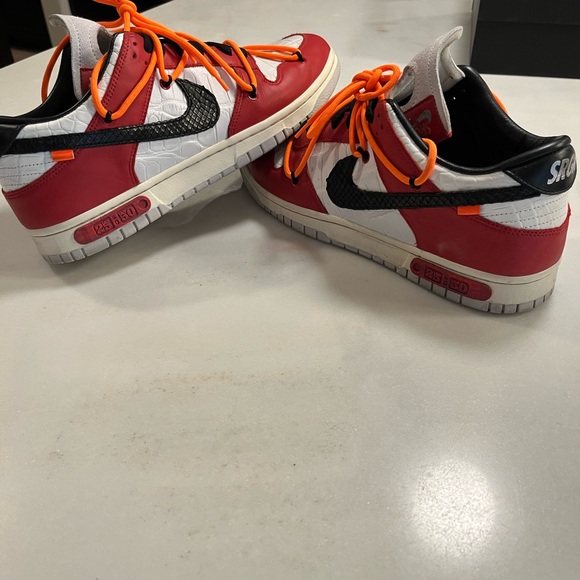 Shoe Surgeon Custom Lux Chicago Nike Dunk Off-White Sz 11.5 VNDS RARE - Picture 2 of 16